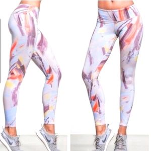 Alo Airbrush Leggings Medium Grey Multicolour
